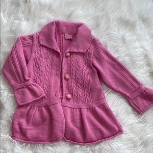 Pink knit sweater/blazer
